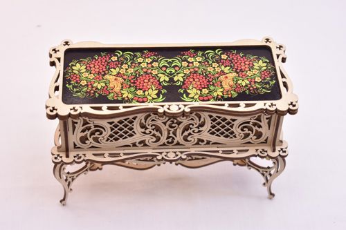 طرح قالب تابلو تابوت چوبی برش لیزری - laser cut wooden casket template ve - برای دستگاه CNC چوب و لیزر (سی ان سی)