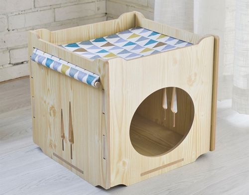 طرح laser-cut-wooden-cat-house-stackable-cat-hammock-house-kitty-cube-room-ve
