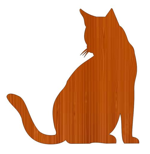 طرح برش لیزری چوبی گربه بچه گربه برش - laser cut wooden cat kitten cutout ve - برای دستگاه CNC چوب و لیزر (سی ان سی)
