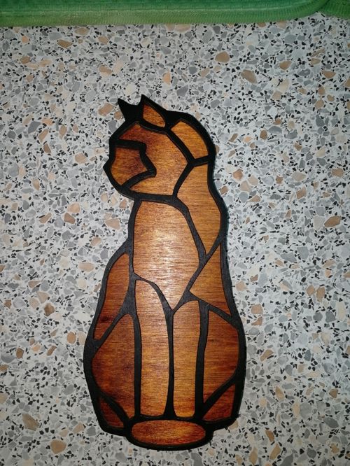 طرح مهره سازمان‌دهنده نگهداری نگهداری چوبی برش لیزری طرح گربه - laser cut wooden cat shaped bead organizer storage ve - برای دستگاه CNC چوب و لیزر (سی ان سی)