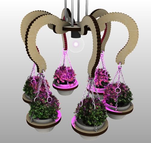 طرح لوستر چوبی برش لیزری، گلدان، چراغ آویز، گلدان نیاز به دستگاه - laser cut wooden chandelier planters pendant lamp planter - برای دستگاه CNC چوب و لیزر (سی ان سی)