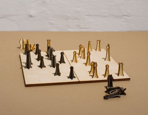 طرح مهره‌های شطرنج چوبی برش لیزری - laser cut wooden chess pieces - برای دستگاه CNC چوب و لیزر (سی ان سی)