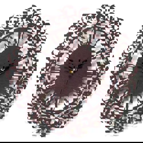 طرح ساعت چوبی برش لیزری - laser cut wooden clock ve - برای دستگاه CNC چوب و لیزر (سی ان سی)