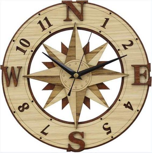 طرح‌های ساعت چوبی برش لیزری دانلود - laser cut wooden clock plans download ve - برای دستگاه CNC چوب و لیزر (سی ان سی)