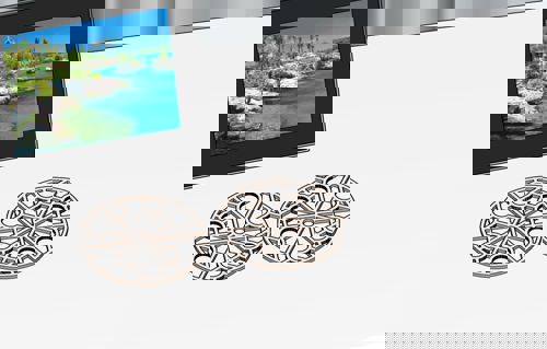 طرح زیرلیوانی‌های چوبی برش لیزری برای نوشیدنی‌ها، دکوراسیون منزل، صنایع دستی، هزینه - laser cut wooden coasters for drinks home decoration craft - برای دستگاه CNC چوب و لیزر (سی ان سی)