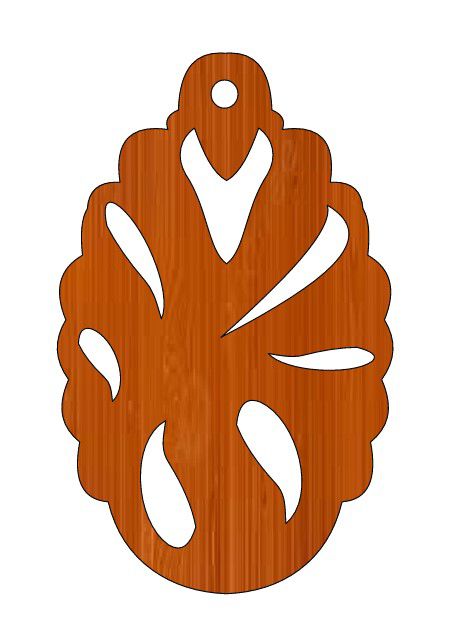 طرح آویز چوبی تزئینی برش لیزری - laser cut wooden decorative locket ve - برای دستگاه CNC چوب و لیزر (سی ان سی)