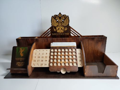 طرح میز چوبی برش لیزری چوبی سازماندهنده لوازم اداری انبار - laser cut wooden desktop organizer office supplies storage ve - برای دستگاه CNC چوب و لیزر (سی ان سی)