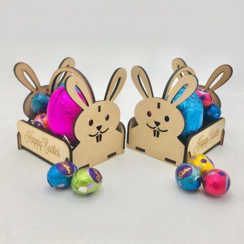 طرح سبد خرگوش عید خروس عید برش لیزری چوبی گل گیاهی - laser cut wooden easter bunny basket ve - برای دستگاه CNC چوب و لیزر (سی ان سی)