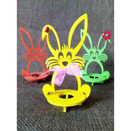 طرح برش لیزری چوبی خرگوش عید پاک ورژن - laser cut wooden easter bunny rabbit ve - برای دستگاه CNC چوب و لیزر (سی ان سی)
