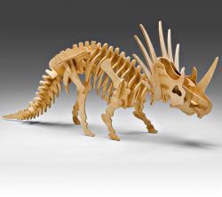 طرح برش لیزری چوبی دایناسور کله چکشی - laser cut wooden hammerhead dinosaur - برای دستگاه CNC چوب و لیزر (سی ان سی)