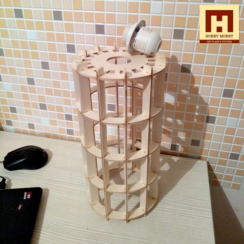 طرح چراغ آویز چوبی برش لیزری نور شب - laser cut wooden hanging lamp night light - برای دستگاه CNC چوب و لیزر (سی ان سی)