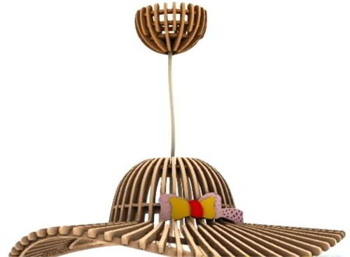 طرح چراغ سر چوبی برش لیزری وسیله پوشش - laser cut wooden head lamp ve - برای دستگاه CNC چوب و لیزر (سی ان سی)