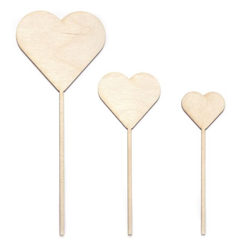 طرح برش لیزری چوبی شکل قلب کیک روی - laser cut wooden heart shaped cake topper ve - برای دستگاه CNC چوب و لیزر (سی ان سی)