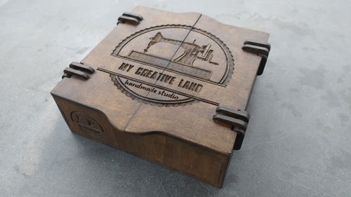 طرح جعبه چوبی لولا برش لیزری 0 0 0 - laser cut wooden hinged box 150x150x50 - برای دستگاه CNC چوب و لیزر (سی ان سی)