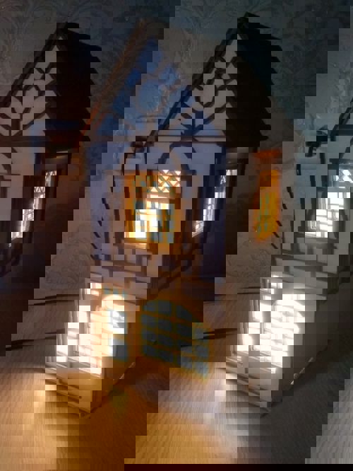 طرح مدل پازل چراغ خانگی چوبی برش لیزری cnc - laser cut wooden home lamp puzzle model cnc - برای دستگاه CNC چوب و لیزر (سی ان سی)