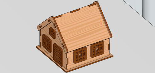 طرح laser-cut-wooden-house-christmas-night-light-lamp-tealight-holder-gift-3mm-ve