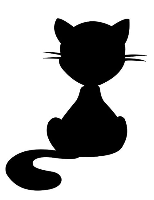 طرح برش لیزری بچه گربه چوبی پوشش گیاهی - laser cut wooden kitten silhouette ve - برای دستگاه CNC چوب و لیزر (سی ان سی)