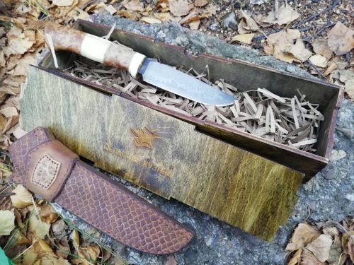 طرح جعبه چاقوی چوبی برش لیزری - laser cut wooden knife box ve - برای دستگاه CNC چوب و لیزر (سی ان سی)