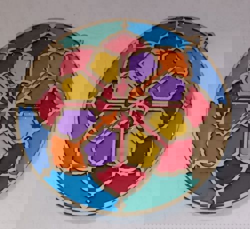 طرح برش لیزری چوبی ماندالا دکوراسیون - laser cut wooden mandala decor - برای دستگاه CNC چوب و لیزر (سی ان سی)