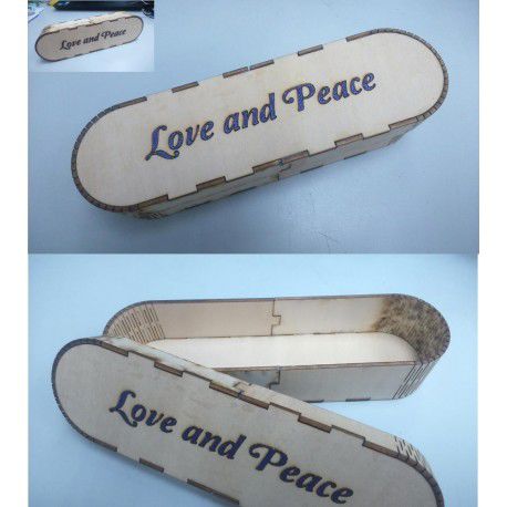 طرح جعبه مداد چوبی برش لیزری طرح - laser cut wooden pencil box - برای دستگاه CNC چوب و لیزر (سی ان سی)