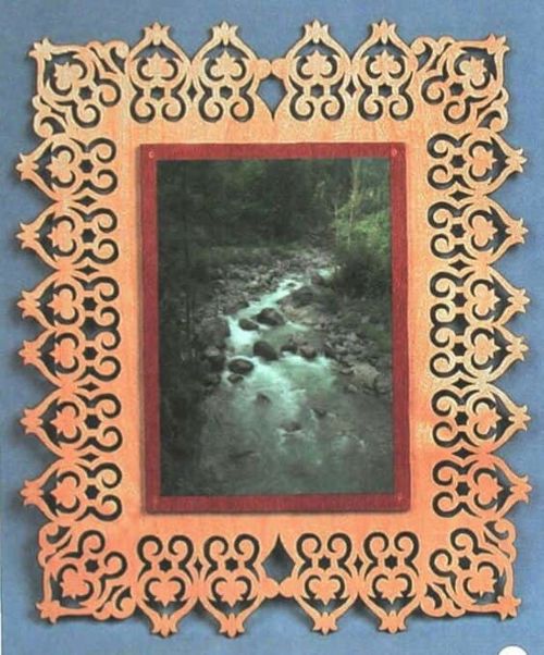 طرح قاب عکس چوبی برش لیزری طرح‌بندی حکاکی - laser cut wooden photo frame carved layout ve - برای دستگاه CNC چوب و لیزر (سی ان سی)