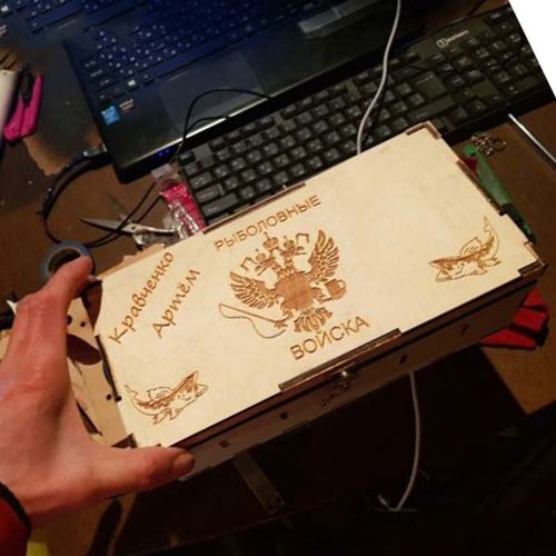 طرح جعبه نگهداری اسپینر چوبی برش لیزری - laser cut wooden spinner box storage box ve - برای دستگاه CNC چوب و لیزر (سی ان سی)