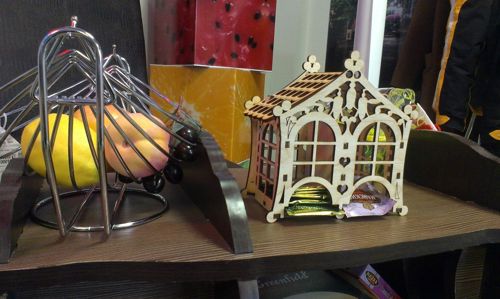 طرح برش لیزری چوبی چای خانه چای کیسه نگهدارنده - laser cut wooden tea house tea bags holder ve - برای دستگاه CNC چوب و لیزر (سی ان سی)