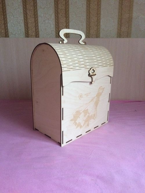 طرح جعبه گنج چوبی برش لیزری - laser cut wooden treasure box ve - برای دستگاه CNC چوب و لیزر (سی ان سی)