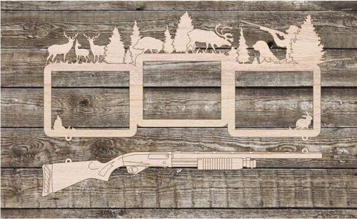 طرح قاب عکس دیواری چوبی برش لیزری - laser cut wooden wall photo frame ve - برای دستگاه CNC چوب و لیزر (سی ان سی)