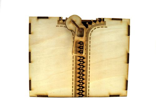 طرح جعبه زیپ چوبی برش لیزری - laser cut wooden zipper box ve - برای دستگاه CNC چوب و لیزر (سی ان سی)