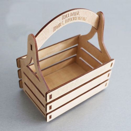 طرح سبد گل چوبی برش لیزری هزینه - laser cut wood flower basket - برای دستگاه CNC چوب و لیزر (سی ان سی)