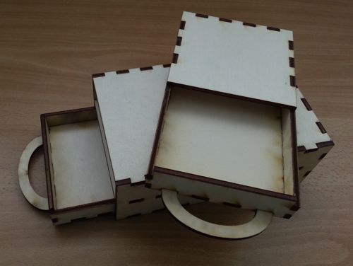 طرح جعبه پول چوبی برش لیزری 4 میلی‌متر - laser cut wood money box 4mm ve - برای دستگاه CNC چوب و لیزر (سی ان سی)