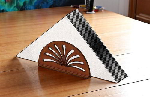 طرح جای دستمال کاغذی چوبی برش لیزری جای دستمال کاغذی - laser cut wood tissue holder napkin holder ve - برای دستگاه CNC چوب و لیزر (سی ان سی)