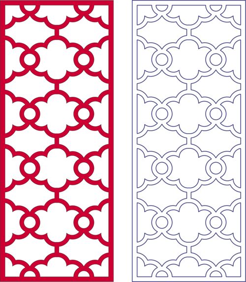 طرح الگوی مشبک - lattice pattern - برای دستگاه CNC چوب و لیزر (سی ان سی)
