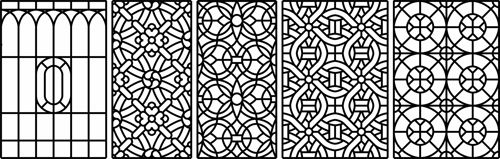 طرح جداکننده اتاق مشبک طرح یکپارچه الگوهای - lattice room divider seamless design patterns - برای دستگاه CNC چوب و لیزر (سی ان سی)