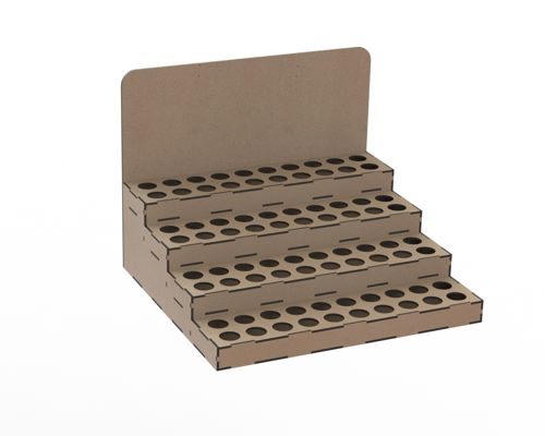 طرح برای برش لیزری سازمان برای مدل رنگ - layout for laser cutting organizer for model paints ve - برای دستگاه CNC چوب و لیزر (سی ان سی)