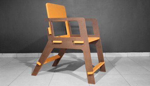 طرح صندلی چوبی برای برش لیزری - layout of wooden chair for laser cut - برای دستگاه CNC چوب و لیزر (سی ان سی)