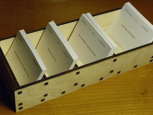طرح جعبه یادگیری لایتنر - leitner learning box - برای دستگاه CNC چوب و لیزر (سی ان سی)