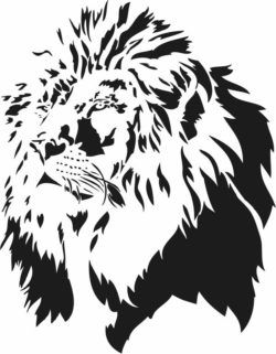 طرح ماشین‌های حکاکی لیزری سر شیر - lion head laser engraving machines ve - برای دستگاه CNC چوب و لیزر (سی ان سی)