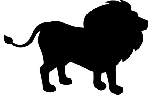 طرح شیر شبح بردار - lion silhouette vector - برای دستگاه CNC چوب و لیزر (سی ان سی)