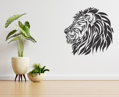طرح دکور دیواری شیری برای برش لیزری - lion wall decor for laser cutting ve - برای دستگاه CNC چوب و لیزر (سی ان سی)