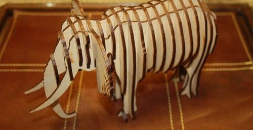 طرح فیل کوچولو برش لیزری - little elephant to laser cut - برای دستگاه CNC چوب و لیزر (سی ان سی)