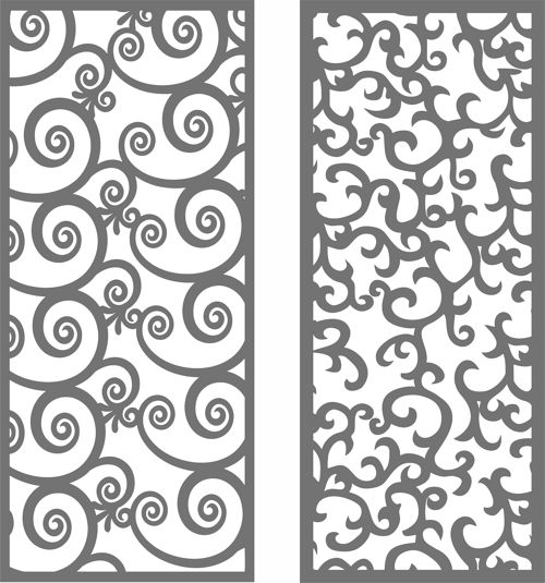 طرح‌های مشبک یکپارچه اتاق نشیمن برای برش لیزری شیشه - living room lattice seamless designs for laser cut ve - برای دستگاه CNC چوب و لیزر (سی ان سی)