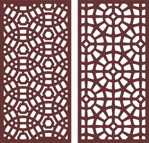 طرح الگوی پارتیشن دایره ای اتاق نشیمن برای برش لیزری - living room partition circular baffle pattern for laser cut ve - برای دستگاه CNC چوب و لیزر (سی ان سی)