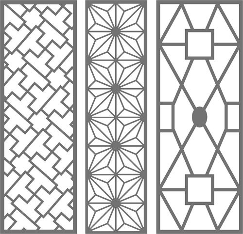 طرح الگوهای گلدار جلی لیزری اتاق نشیمن - living room seamless floral jali patterns for laser cut ve - برای دستگاه CNC چوب و لیزر (سی ان سی)