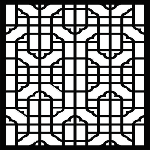 طرح اتاق نشیمن درز گل شبکه استنسیل پنل برای برش لیزر - living room seamless floral lattice stencil panel for laser cut ve - برای دستگاه CNC چوب و لیزر (سی ان سی)