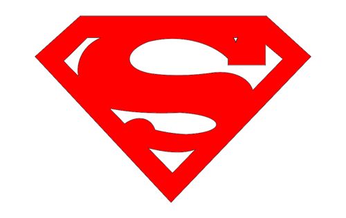 طرح لوگوی سوپرمن - logo superman - برای دستگاه CNC چوب و لیزر (سی ان سی)