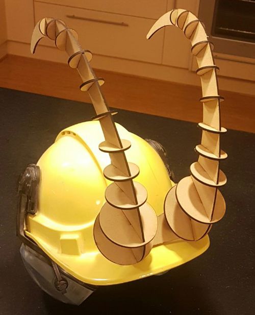 طرح کلاه ایمنی لوکی - loki helmet - برای دستگاه CNC چوب و لیزر (سی ان سی)