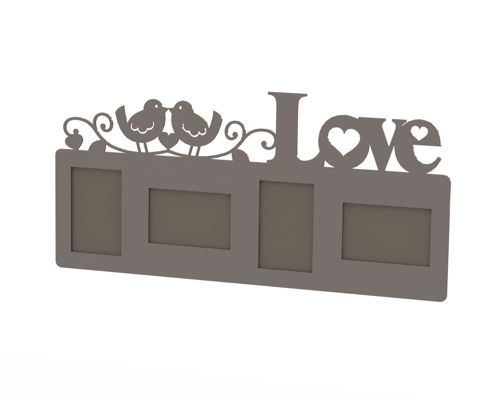 طرح قاب عشق لیزری - love frame laser cut - برای دستگاه CNC چوب و لیزر (سی ان سی)