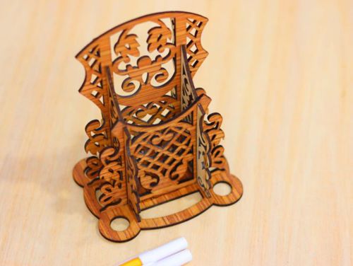 طرح جا قلمی لوکس لیزر - luxury pen holder laser cut - برای دستگاه CNC چوب و لیزر (سی ان سی)